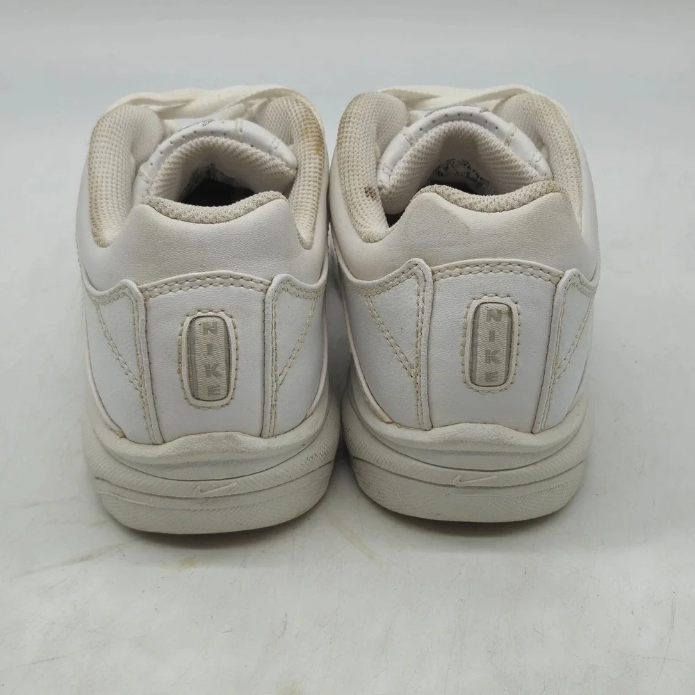 Nike VXT Sneakers Shoes Youth 2Y All White Leather 312912-111